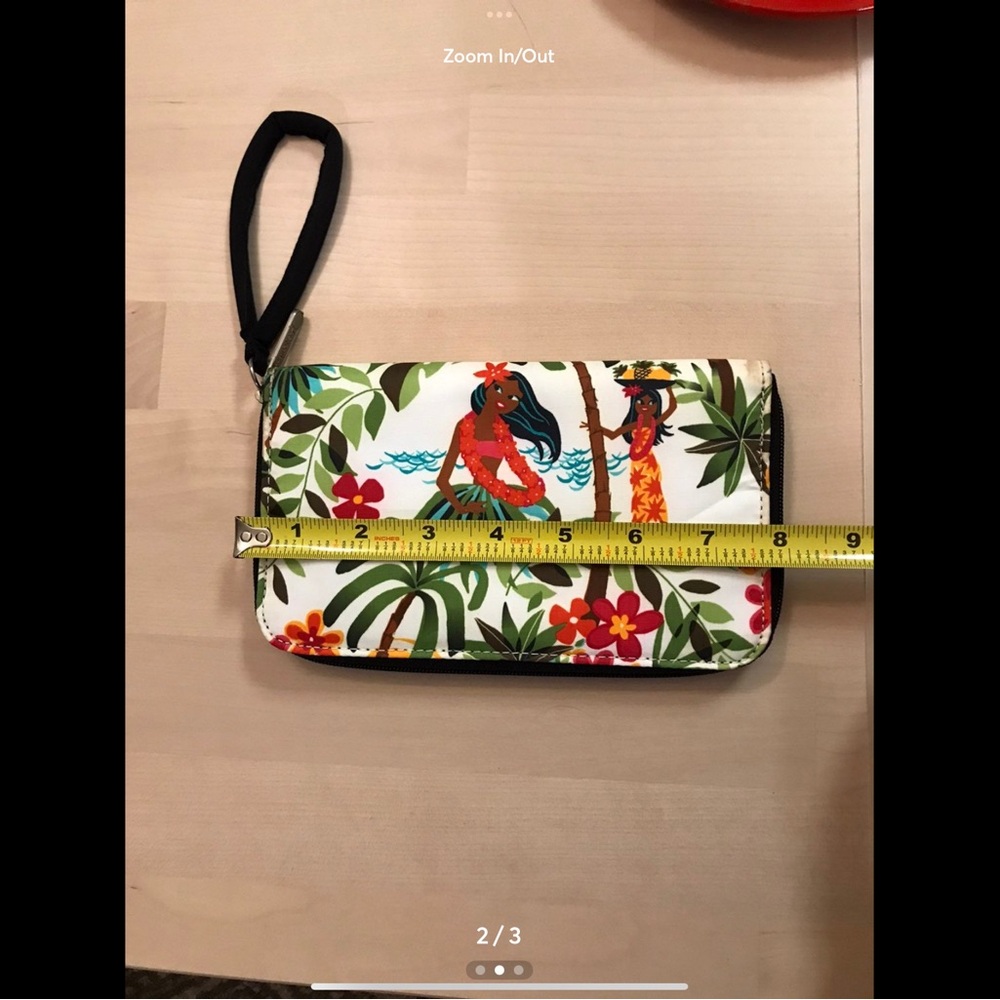 LESPORTSAC RARE Tropical Floral Wristlet - Anna Hula pattern - Picture 2 of 3